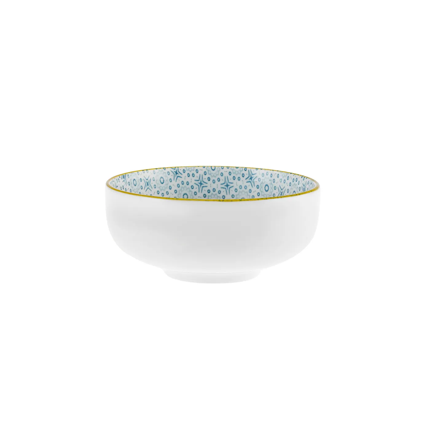 Karaca Floral Snackschaaltje, Blauw, Rond, 10 cm