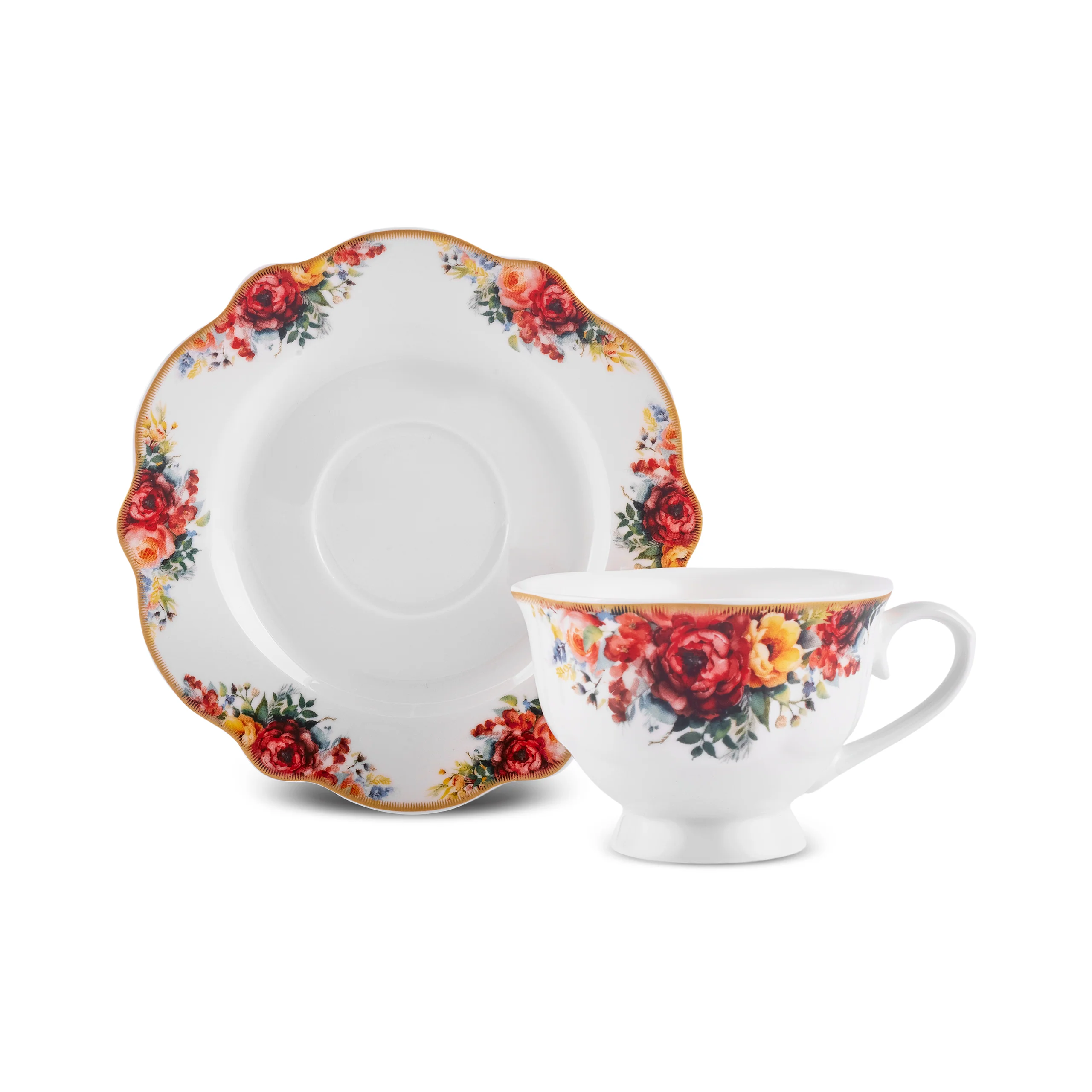 Karaca Forever Bone Amarose 26-delig Ontbijtset - Image 19
