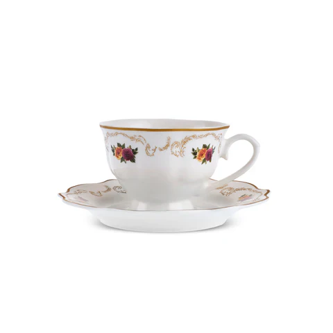 Karaca Forever Bone Antique Gold 26-Delig Ontbijtset - Image 8