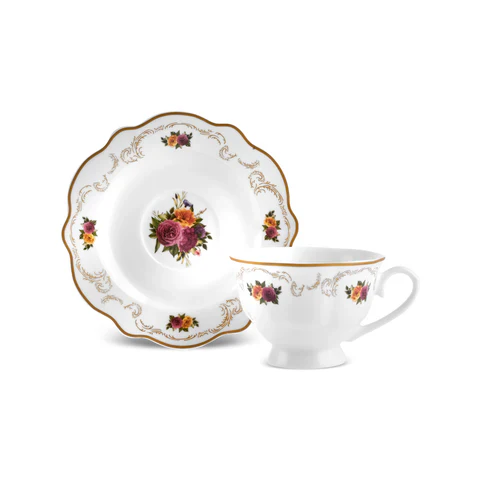 Karaca Forever Bone Antique Gold 26-Delig Ontbijtset - Image 9