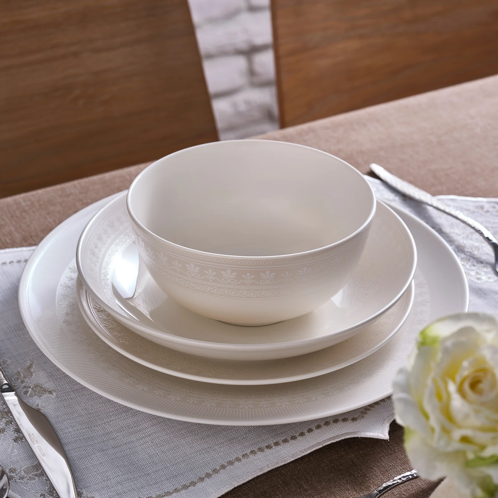 Karaca Forever Bone Artiste 53-Delige 12-Persoons Servies Set - Image 8
