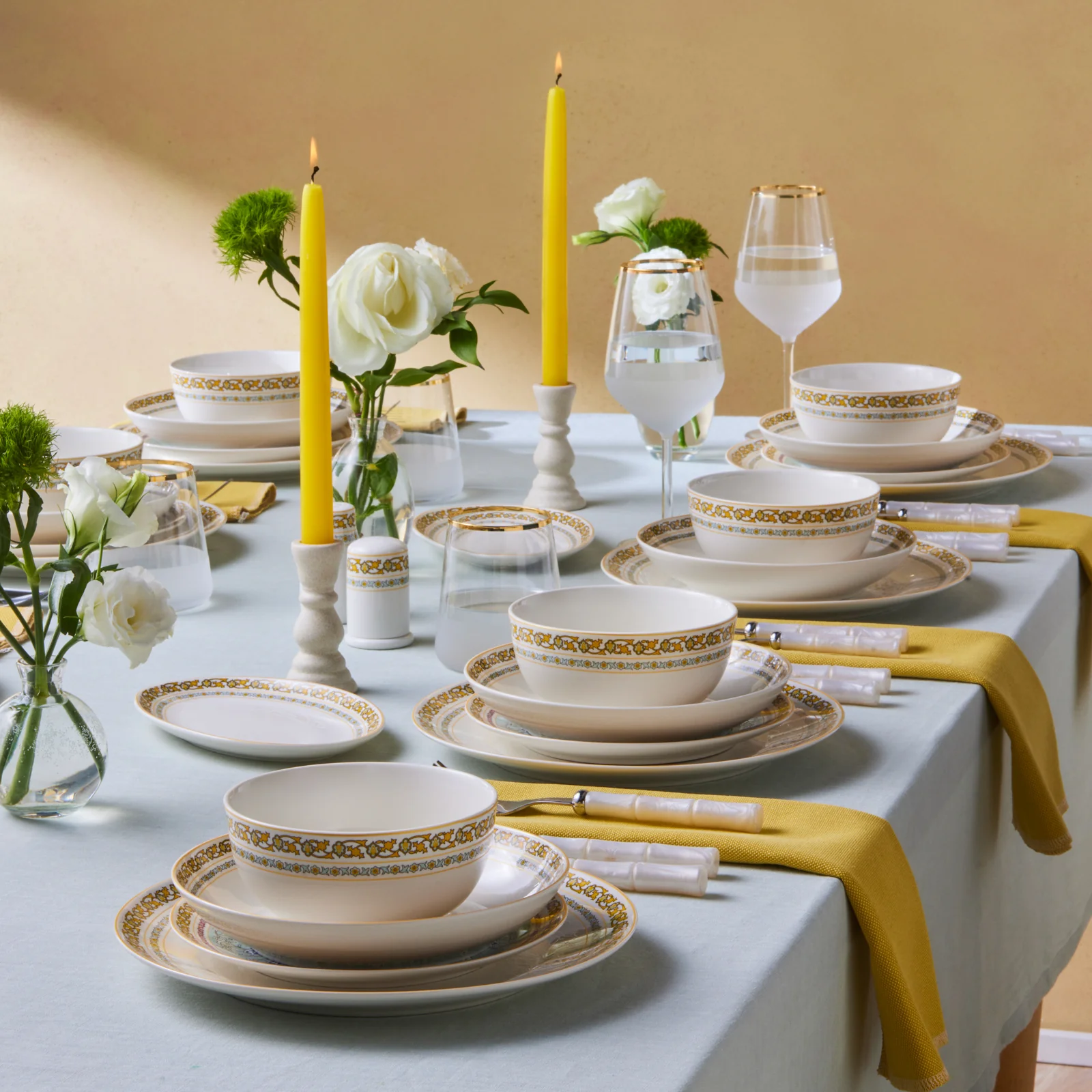 Karaca Forever Bone Bondi 53-delige Dinnerset voor 12 Personen