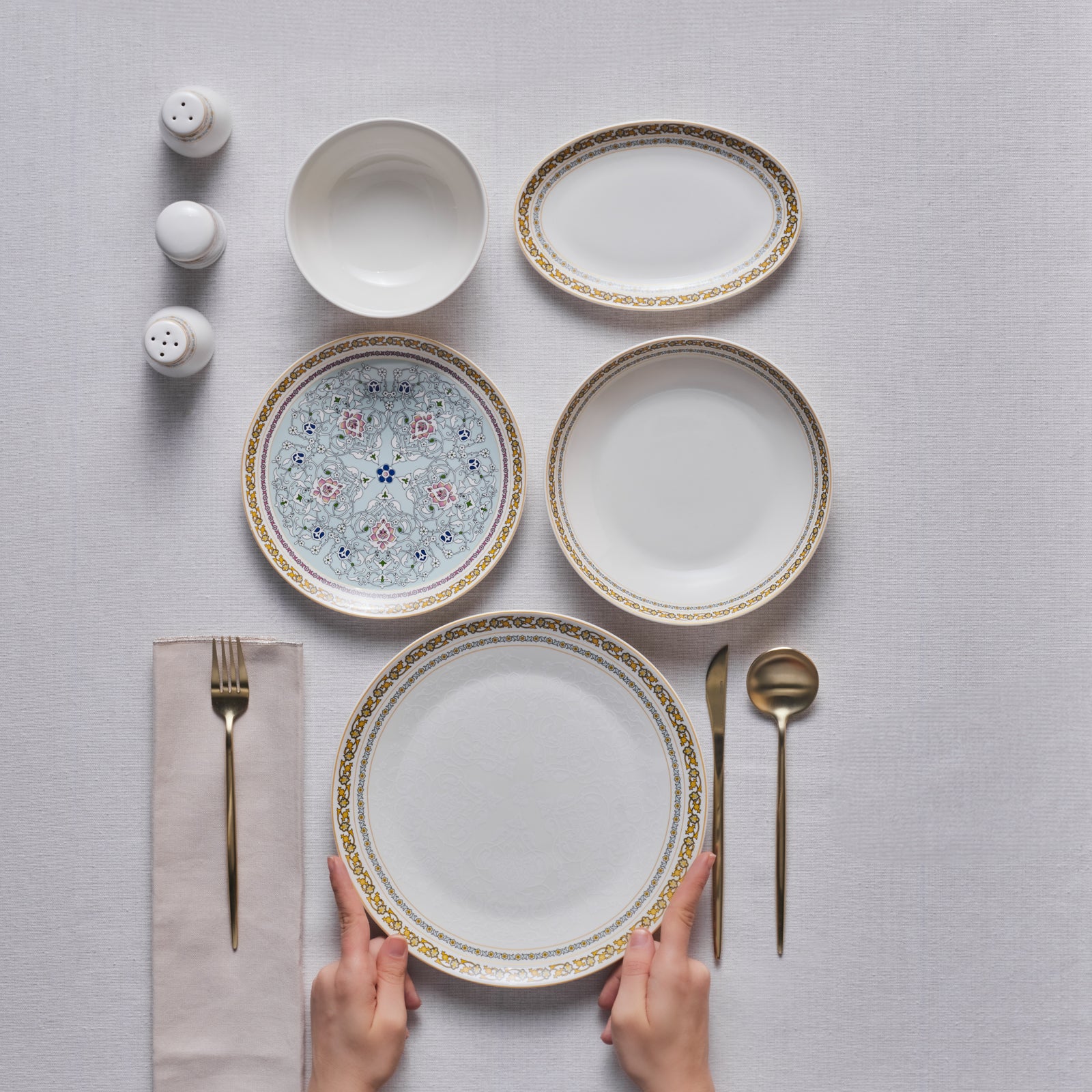 Karaca Forever Bone Bondi 53-delige Dinnerset voor 12 Personen - Image 2