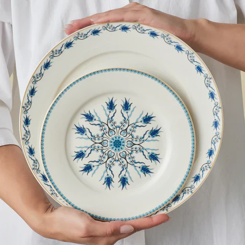 Karaca Forever Bone China Iznik 24-delig serviesset voor 6 personen, Meerkleurig - Image 8
