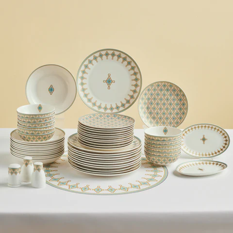 Karaca Forever Bone Dorothy, 53-Delig Dinerservies Voor 12 Personen