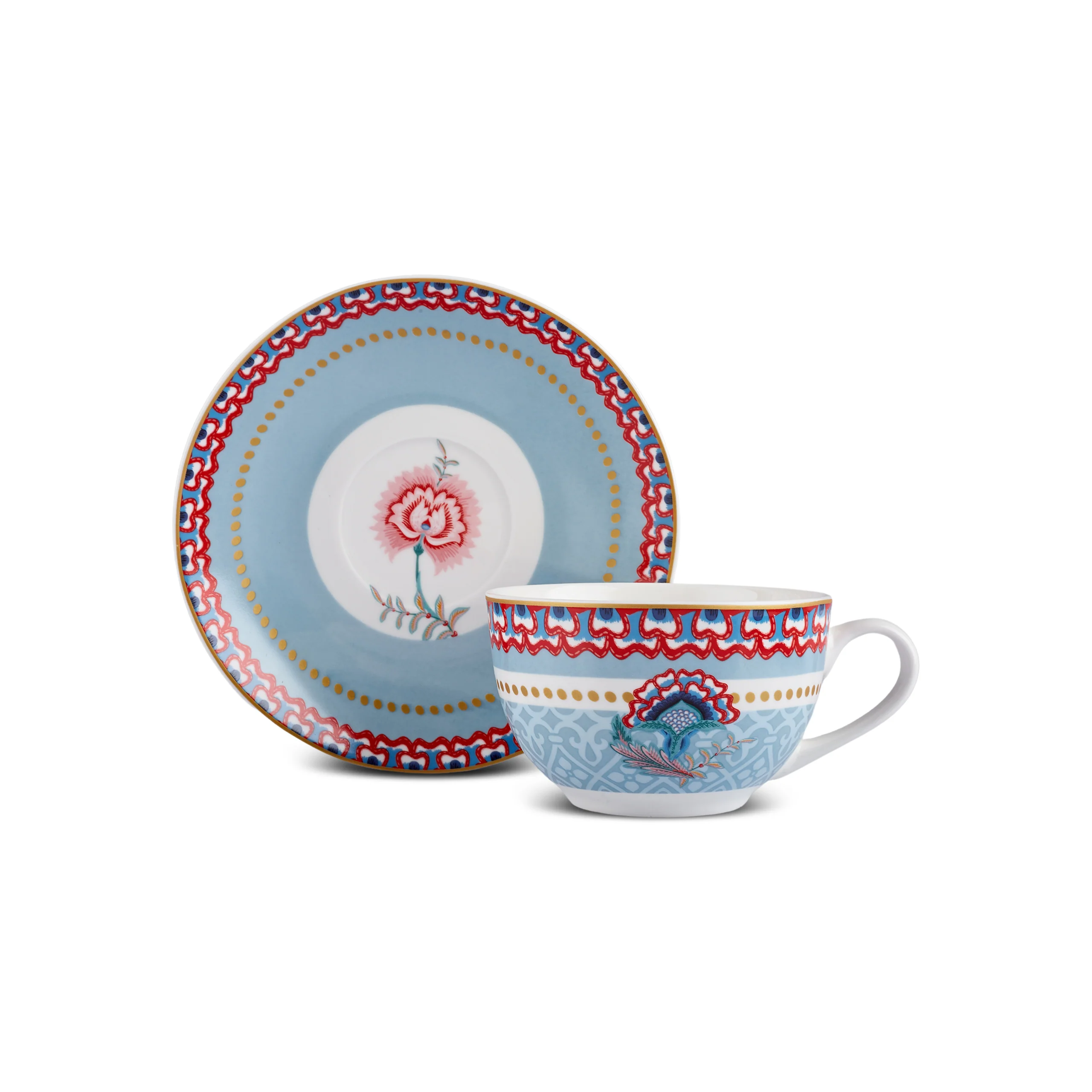 Karaca Forever Bone Spello 26-Delig Ontbijtset Blauw - Image 16