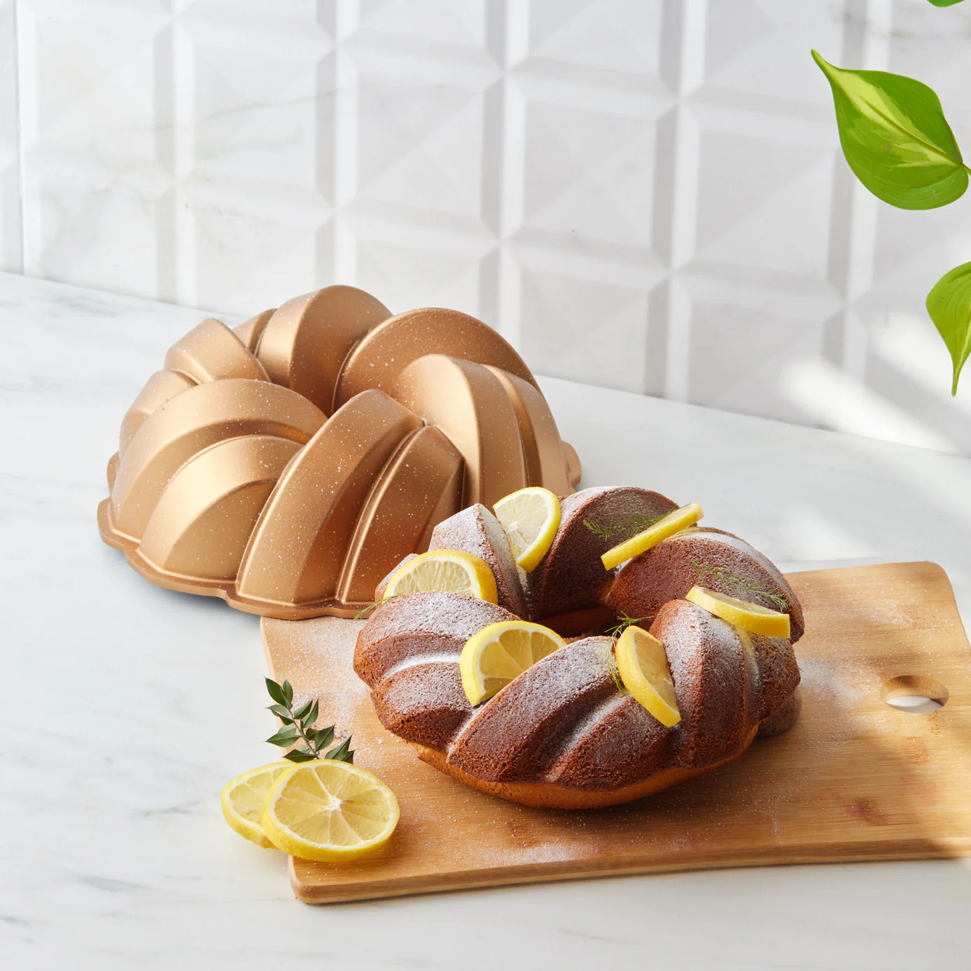 Karaca Gietaluminium Cakevorm Gevlochten Goud 26 cm - Image 5