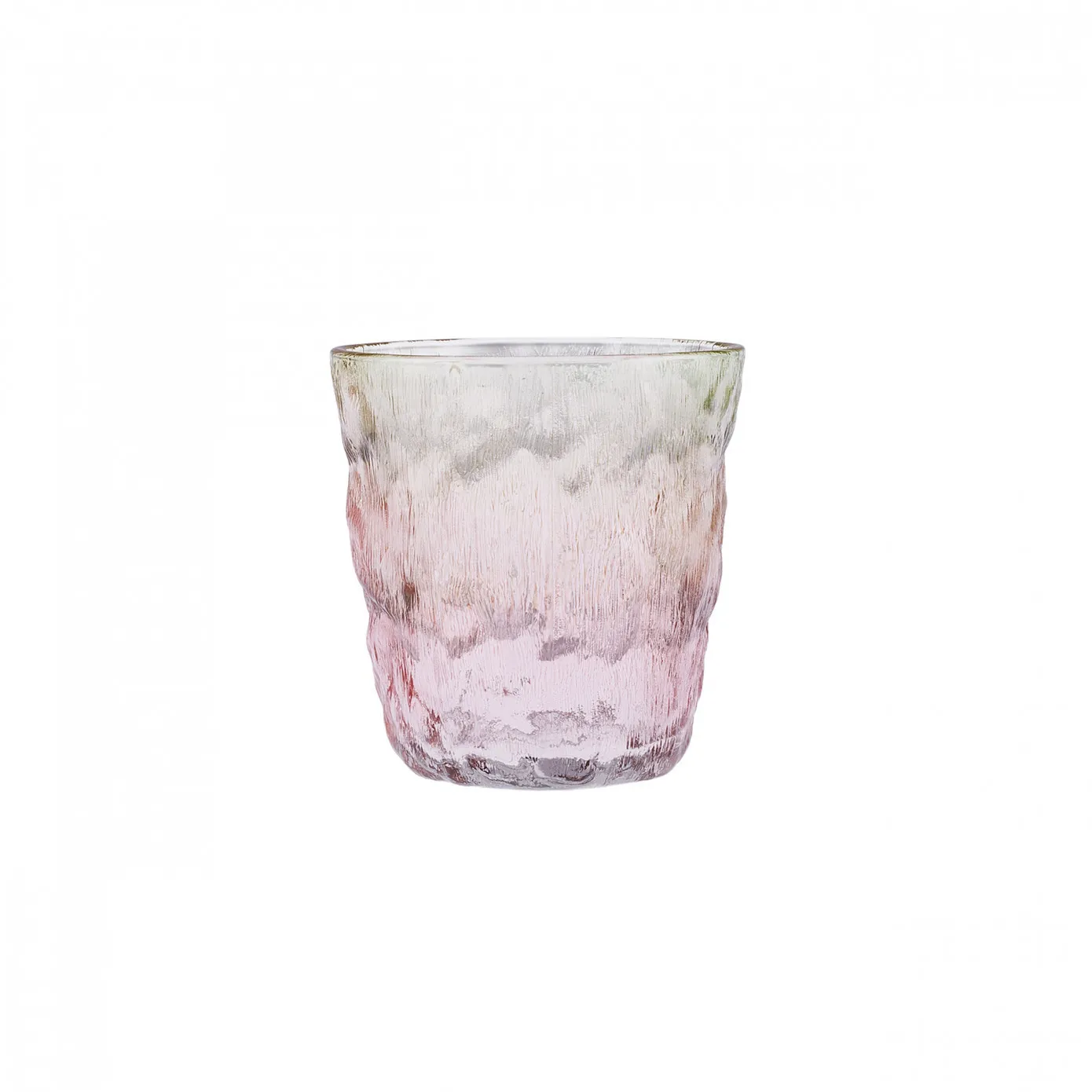 Karaca Glacier Waterglas, Rood Groen, 287 ml