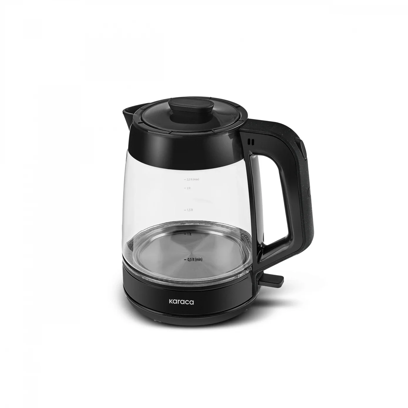 Karaca Glass Tea XL 2-in-1 Glazen Theemaker Glanzend Zwart - Image 3