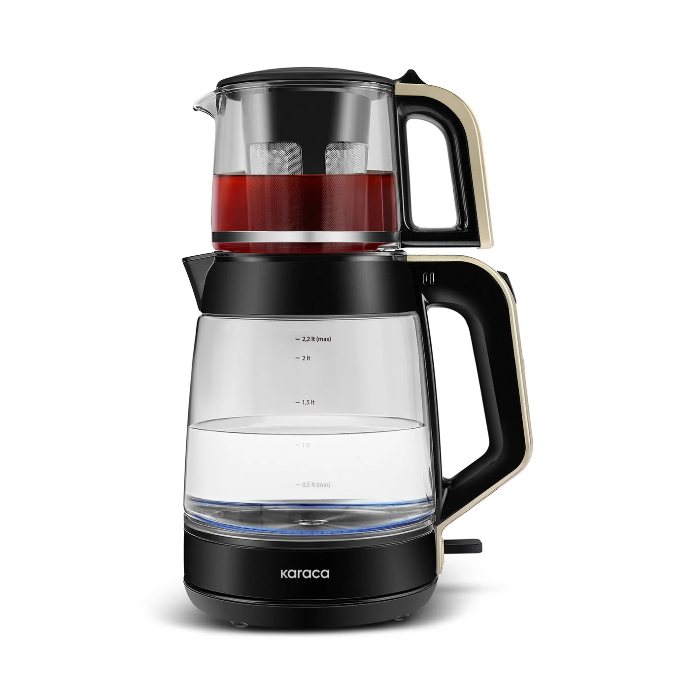 Karaca Glass Tea XL 2in1 Glazen Theemachine en Waterkoker Crème - Image 5
