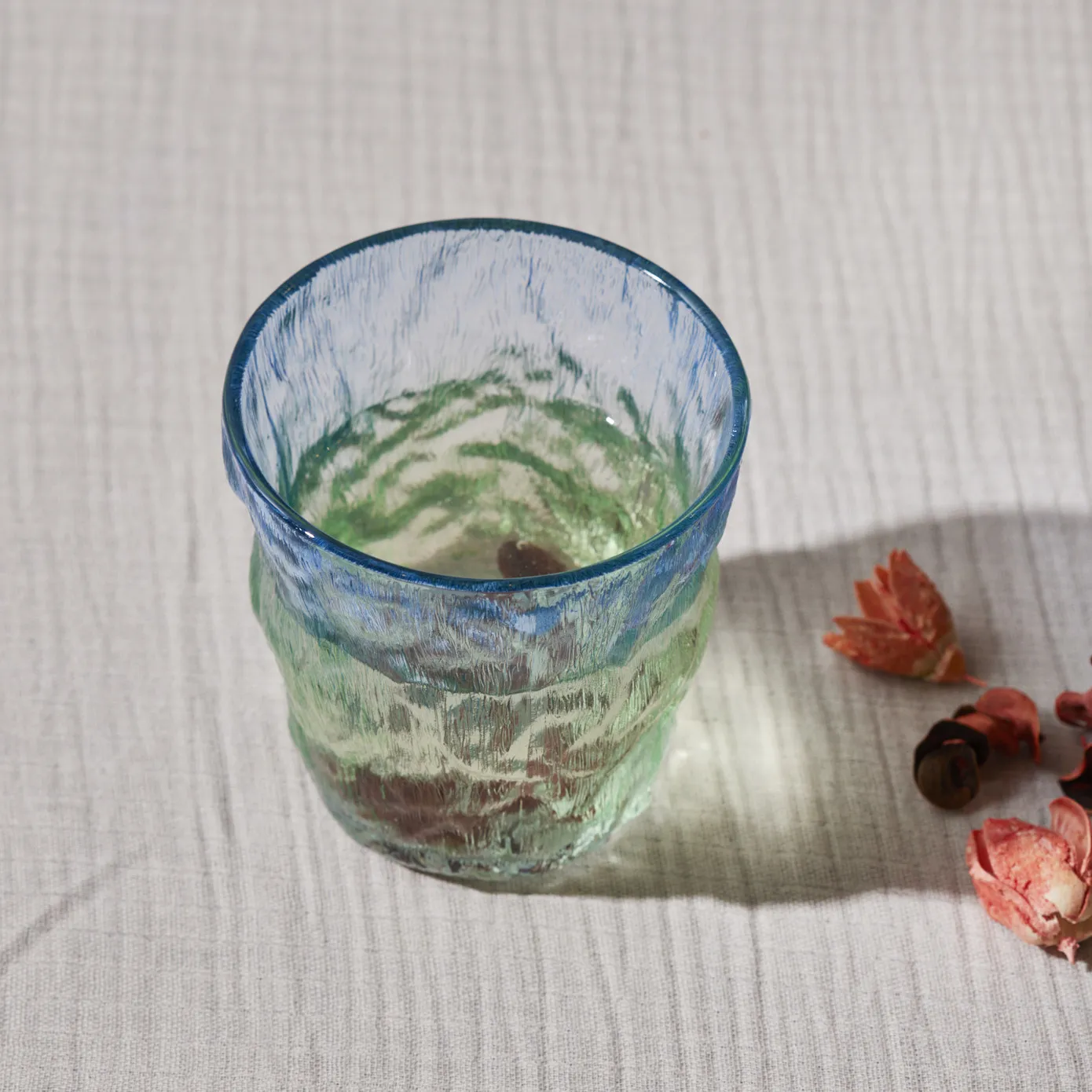 Karaca Gletsjer Waterglas, Blauw Groen, 287 ml - Image 4