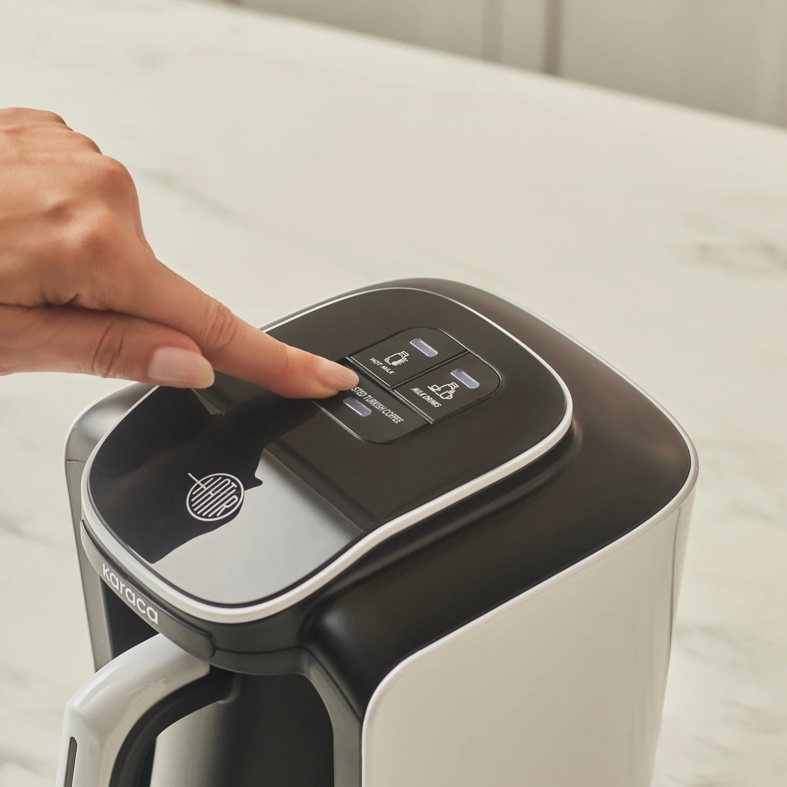 Karaca Hatır Neo Turkse Koffiemachine met Melk – Porcelain White - Image 2