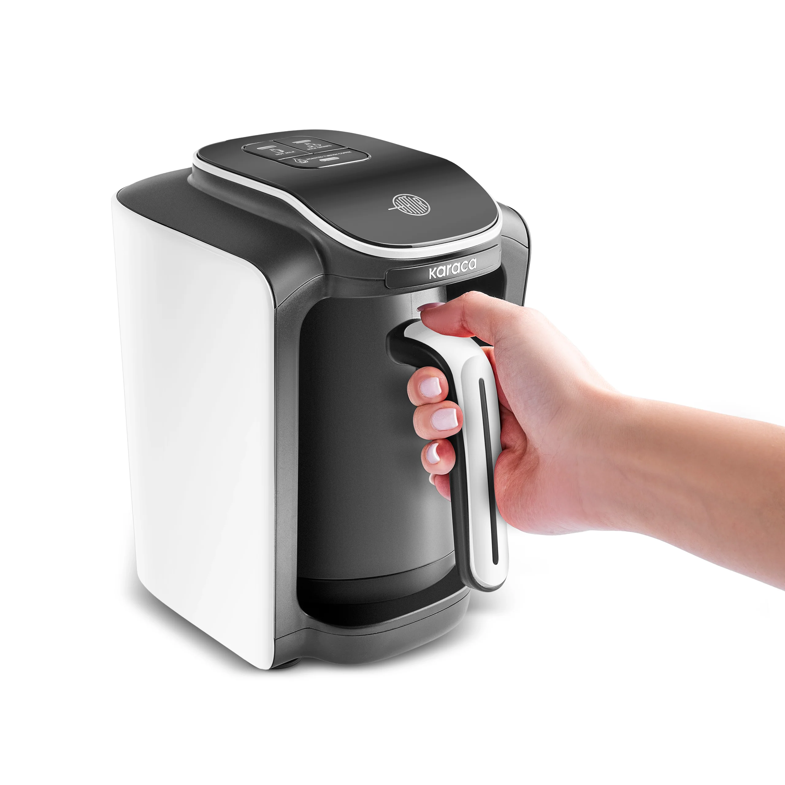 Karaca Hatır Neo Turkse Koffiemachine met Melk – Porcelain White - Image 7