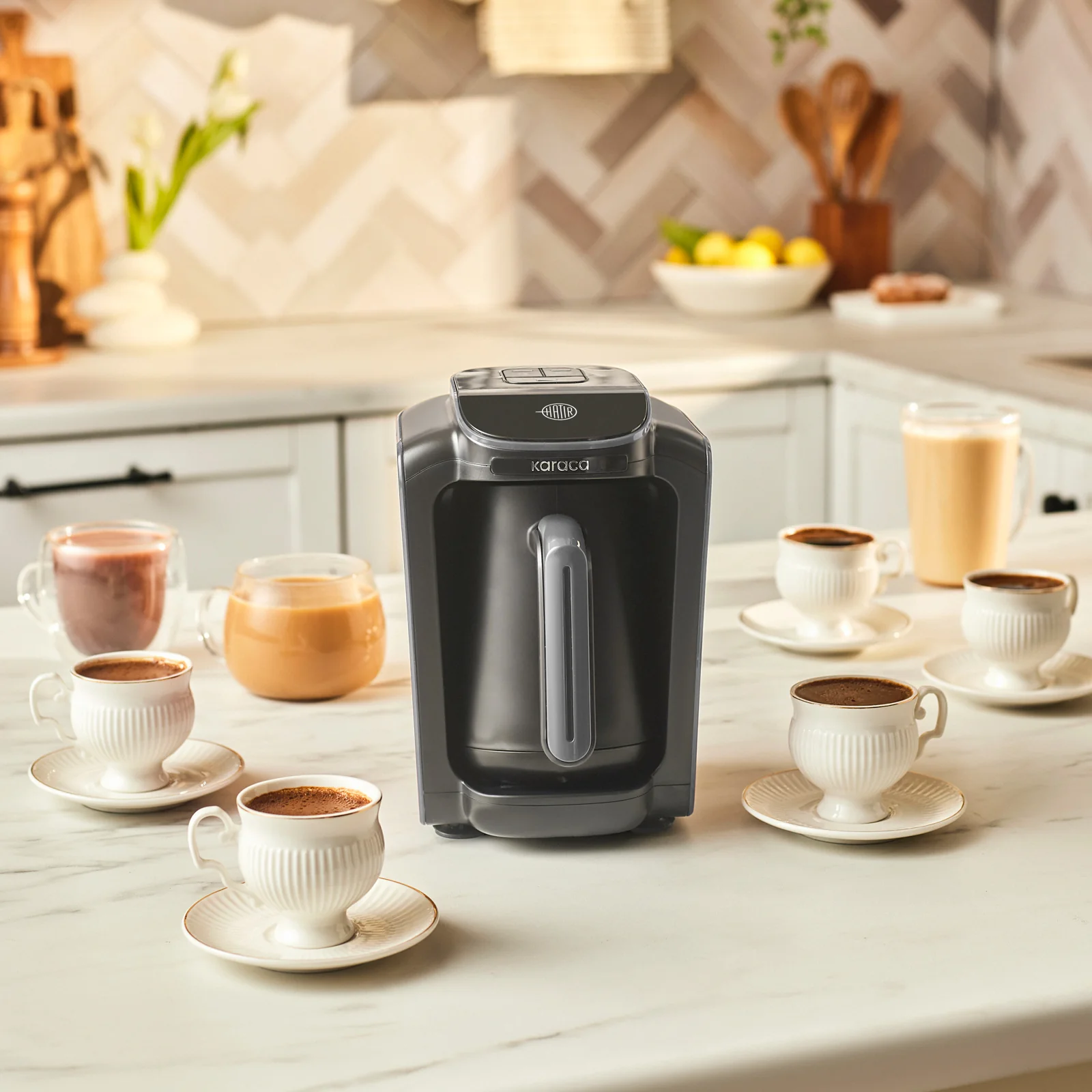 Karaca Hatır Neo Turkse Koffiemachine met Melk – Space Grey - Image 3