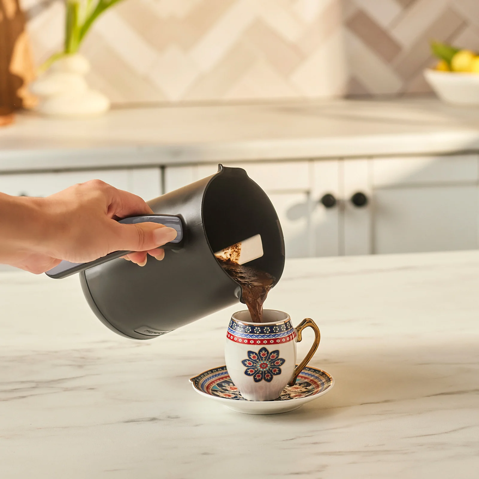 Karaca Hatır Neo Turkse Koffiemachine met Melk – Space Grey - Image 4