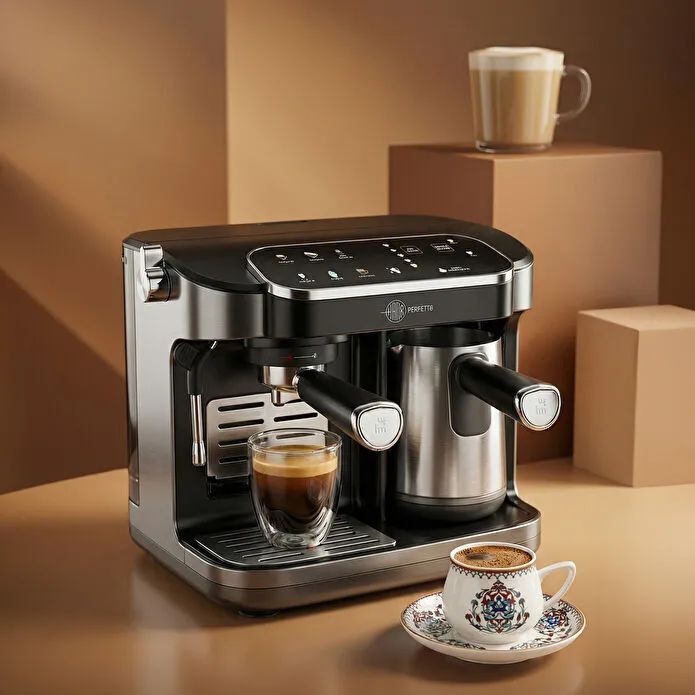 Karaca Hatır Perfetto Espresso- en Turkse Koffiemachine INOX - Image 2