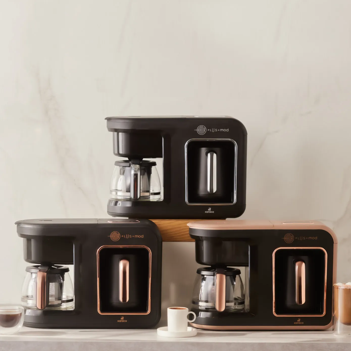 Karaca Hatır Plus Mod 5 in 1 Essential, koffiezetapparaat, zwart/chroom - Image 5