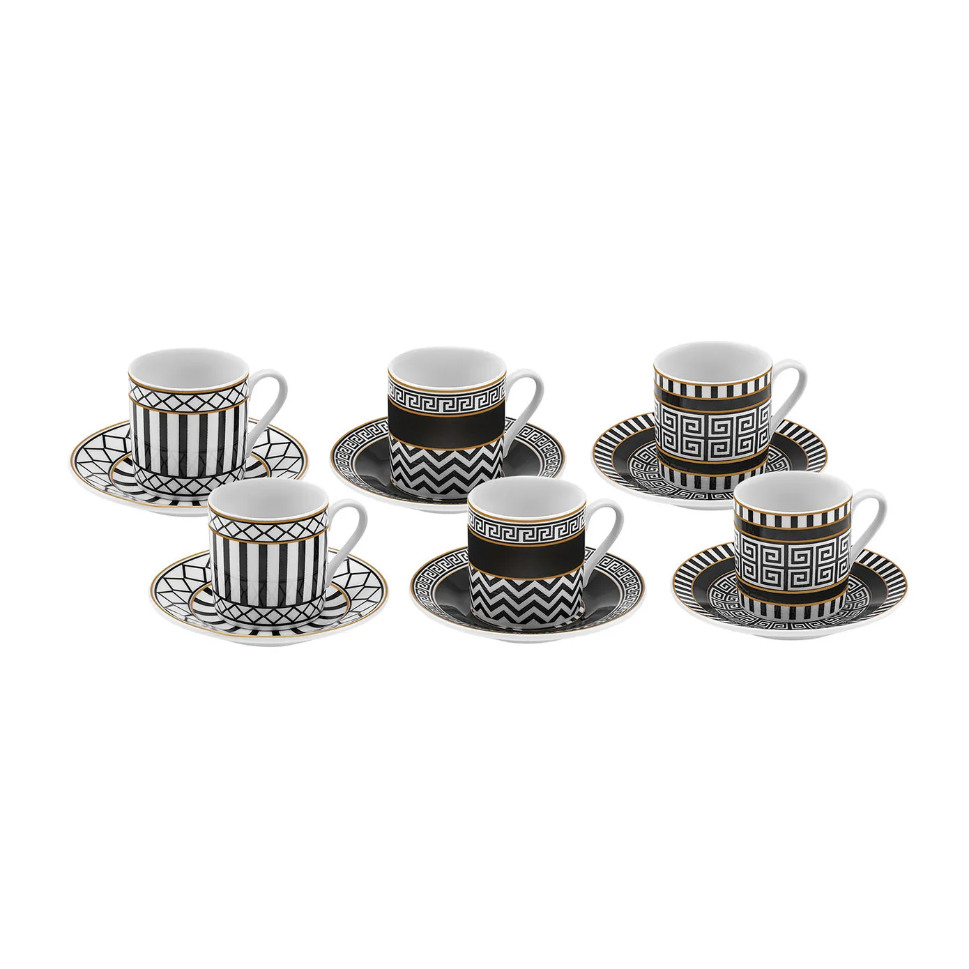 Karaca Helenistik Voor 6 personen Koffiekopje, 80 ml - Image 4