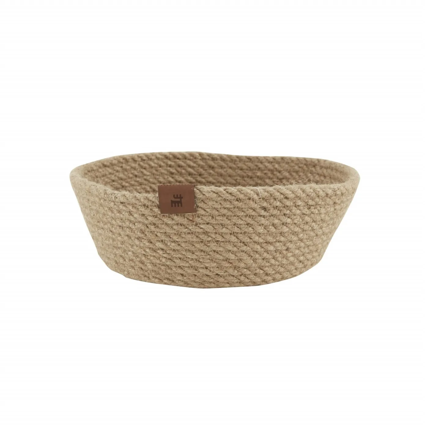 Karaca Home Alba, decoratieve juten mand, rond, 25 cm