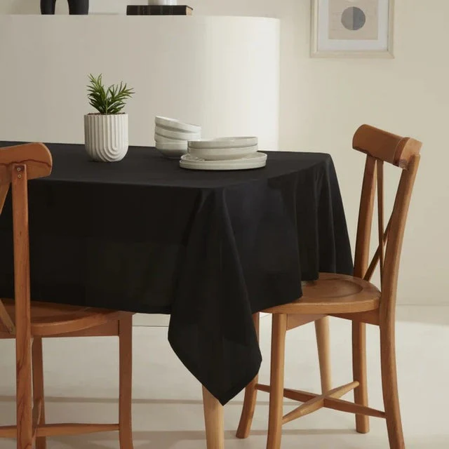Karaca Home Belle Onderhoudsvriendelijke Tafelkleed Zwart 140x200 cm
