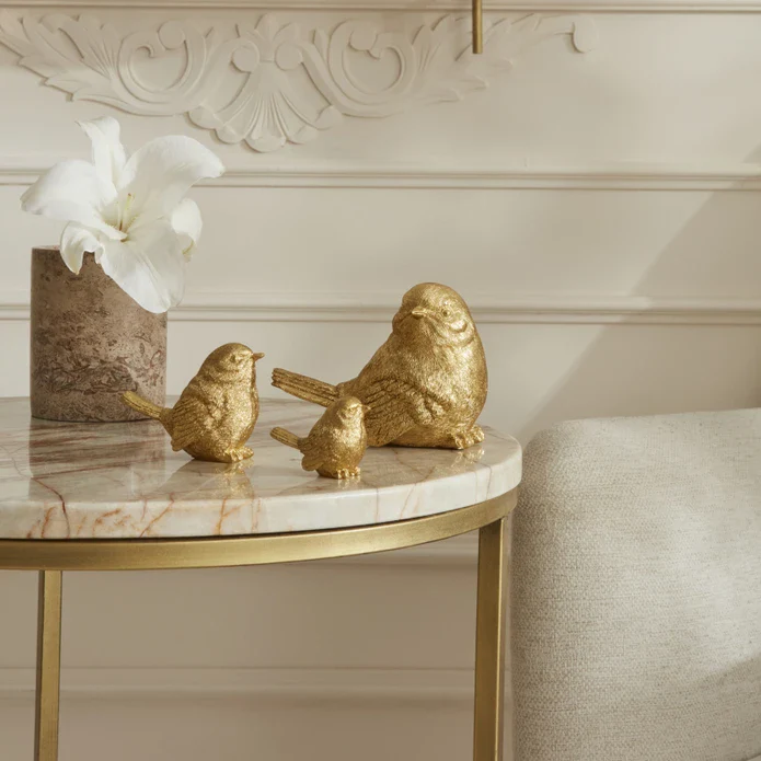 Karaca Home Birdie Beeldje Goud 9 cm - Image 3