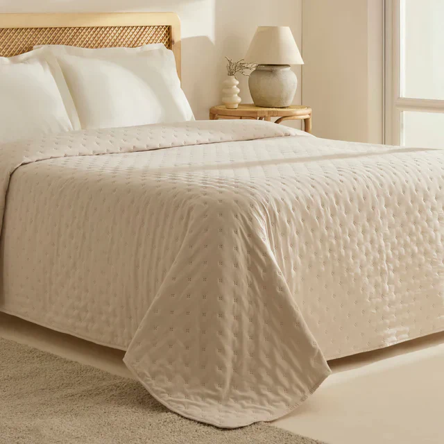 Karaca Home Breezy Sprei, Eenpersoons, Beige - Image 3