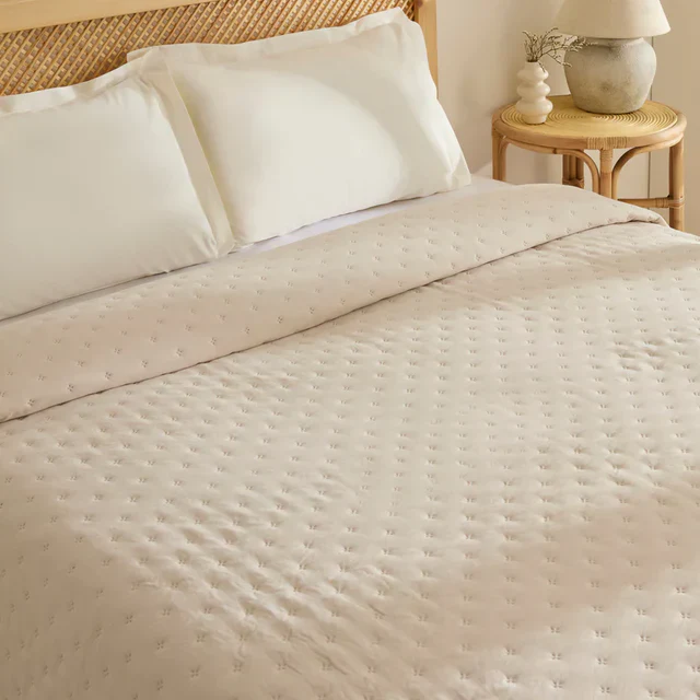 Karaca Home Breezy Sprei, Eenpersoons, Beige - Image 4