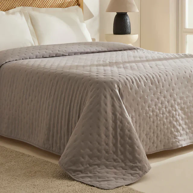 Karaca Home Breezy Sprei, Eenpersoons, Grijs - Image 2