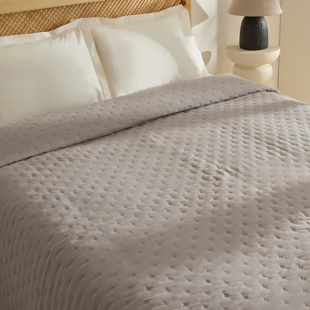 Karaca Home Breezy Sprei, Eenpersoons, Grijs - Image 4