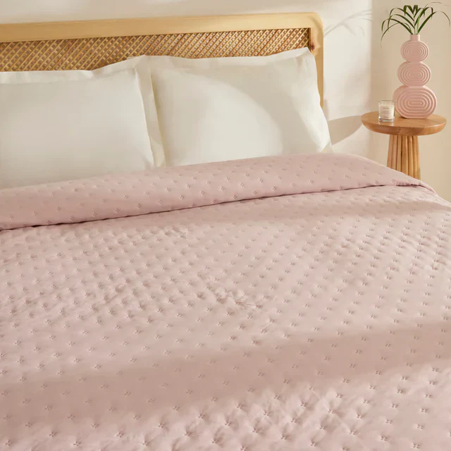 Karaca Home Breezy Sprei, Eenpersoons, Poederroze - Image 2
