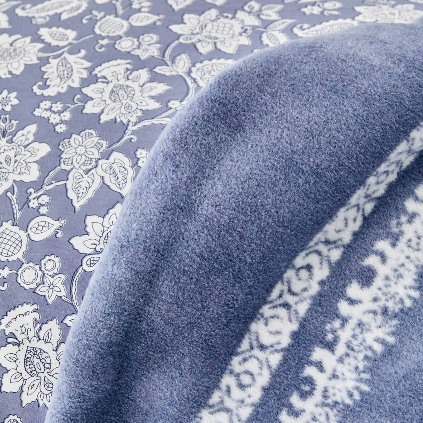 Karaca Home Celerina 100% katoenen tweepersoons hoes dekbedovertrekset blauw - Image 2