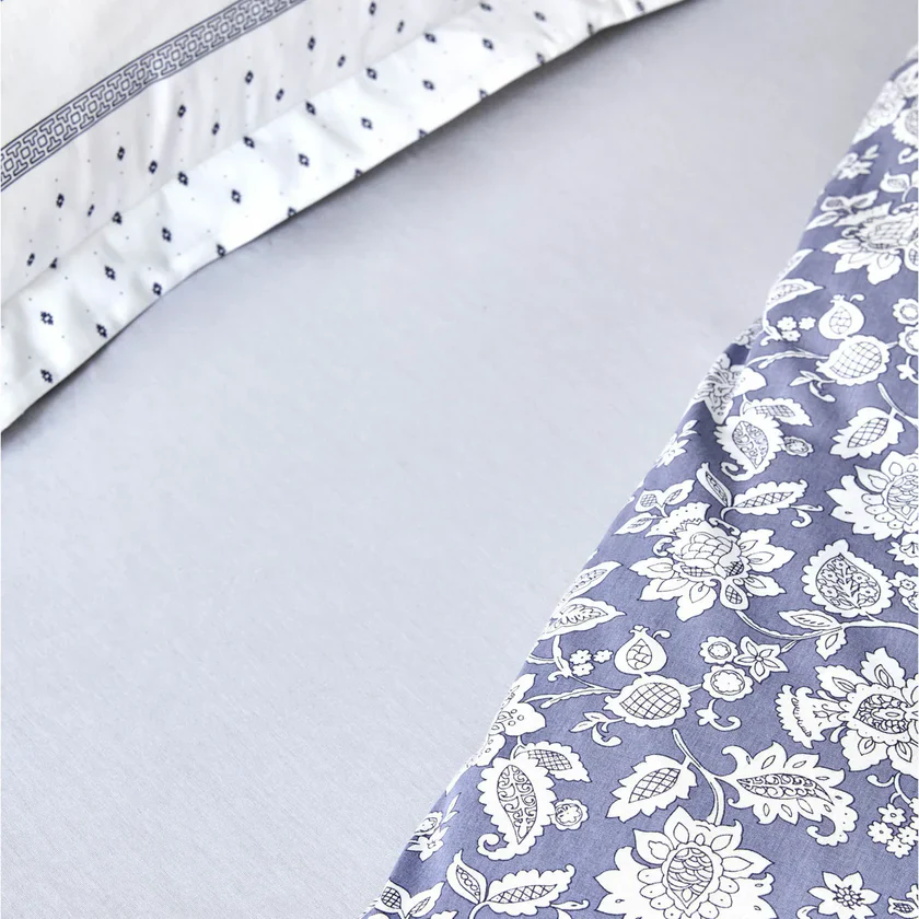 Karaca Home Celerina blauw 100% katoenen eenpersoons dekbedovertrekset - Image 4