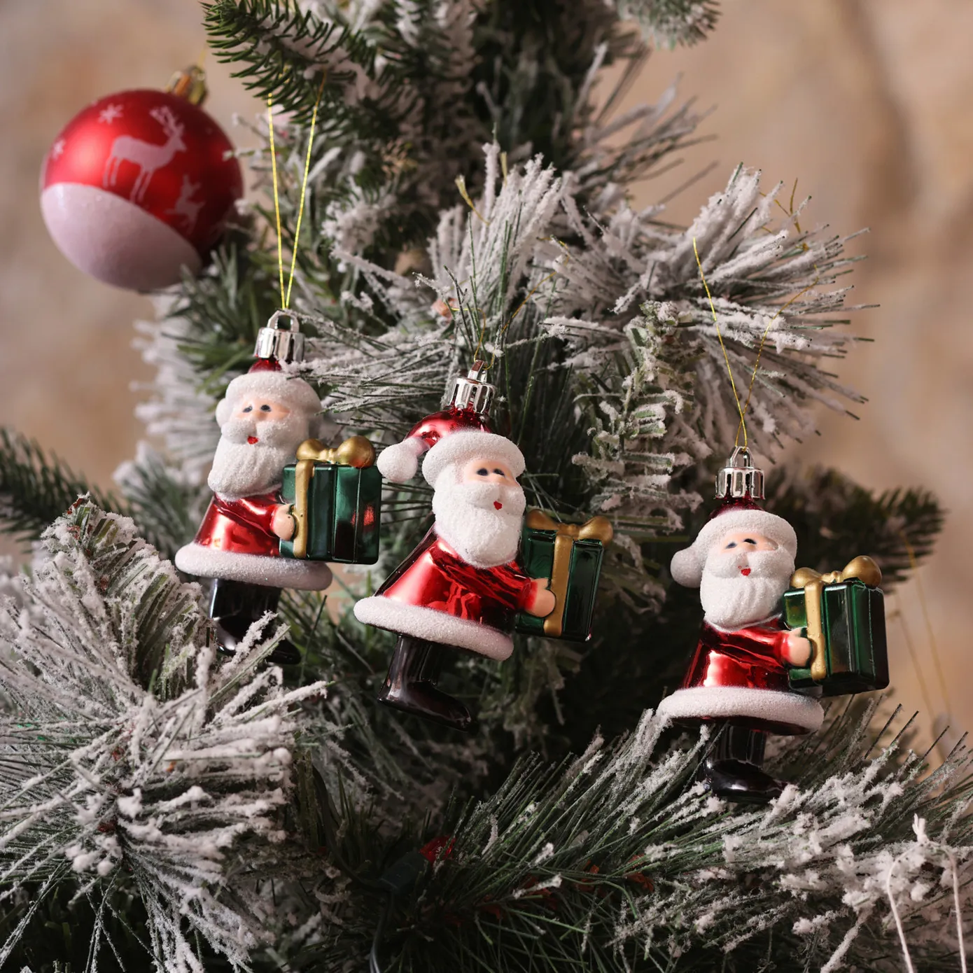 Karaca Home Christmas Kerstman Met Cadeauboom Ornamentenset, 3-Delig - Image 3