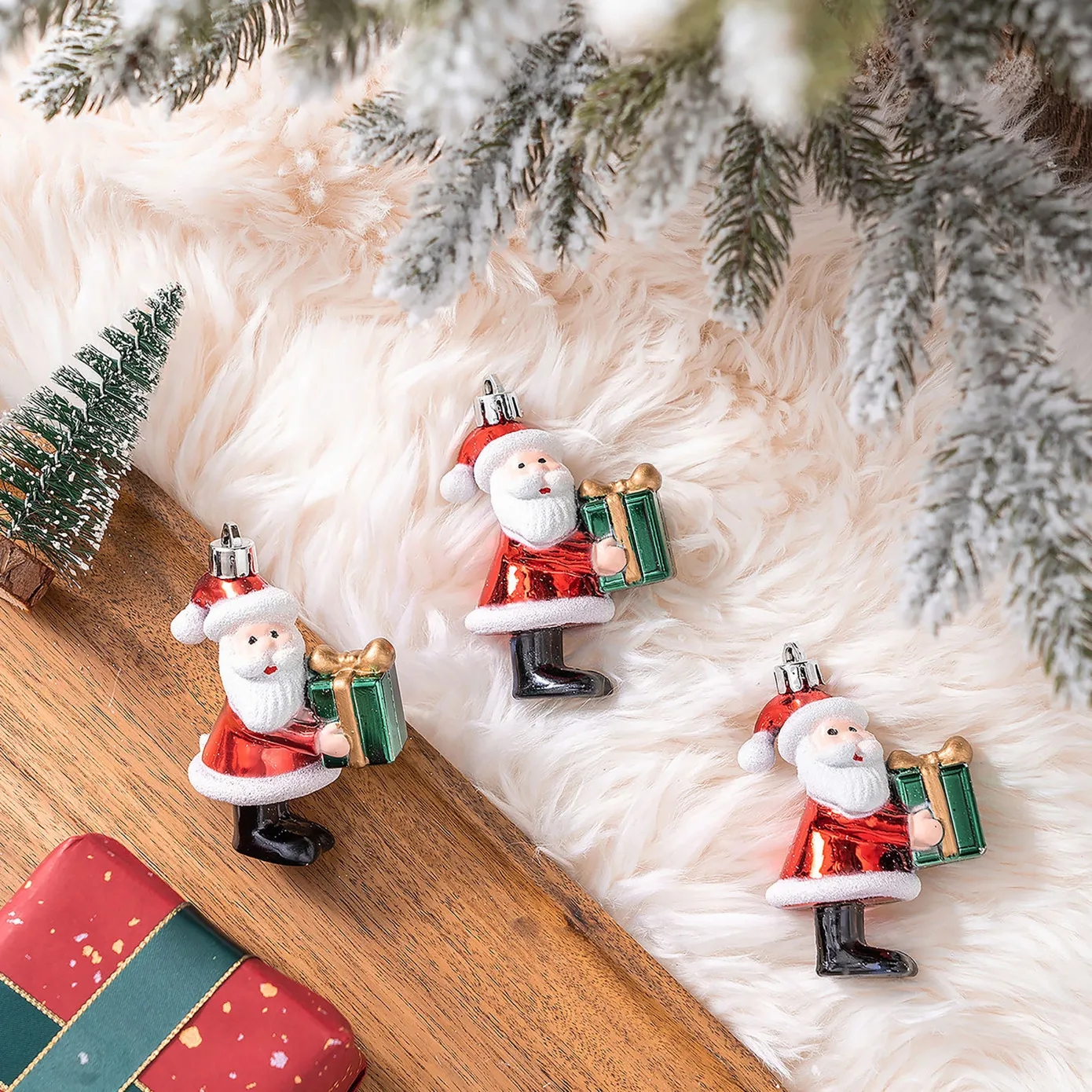Karaca Home Christmas Kerstman Met Cadeauboom Ornamentenset, 3-Delig - Image 4