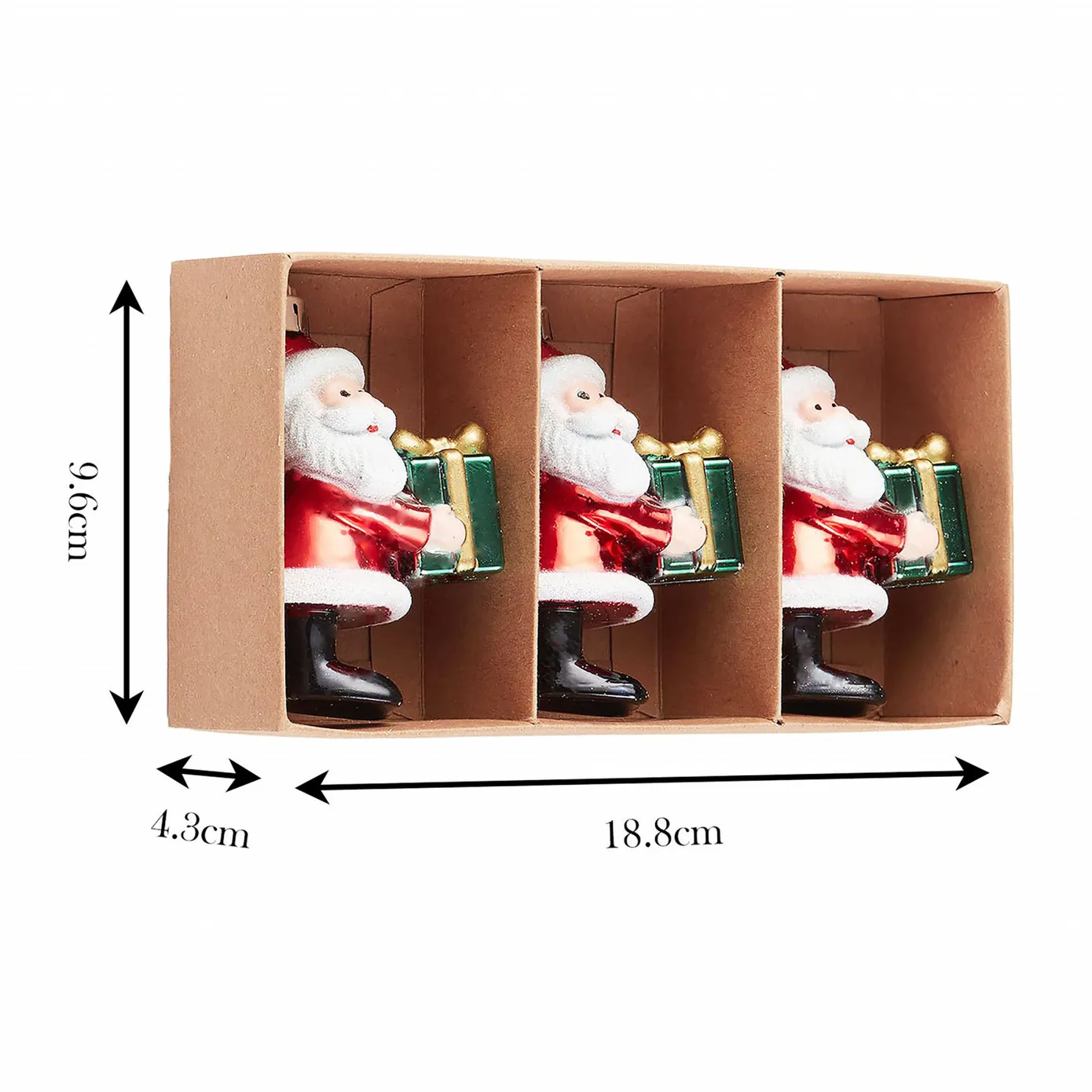 Karaca Home Christmas Kerstman Met Cadeauboom Ornamentenset, 3-Delig - Image 5