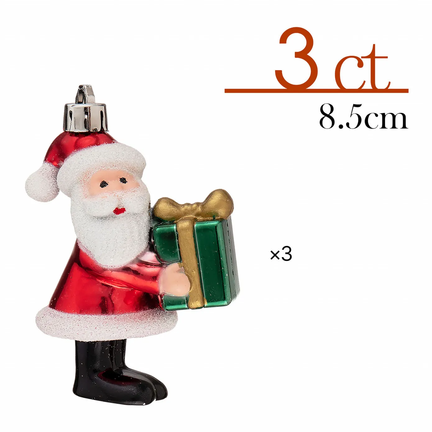 Karaca Home Christmas Kerstman Met Cadeauboom Ornamentenset, 3-Delig - Image 7