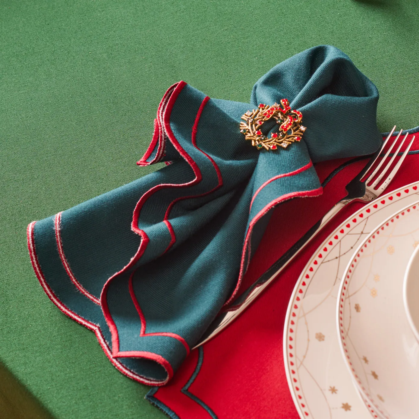 Karaca Home Christmas Krans 2-Delige Servetringen - Image 3
