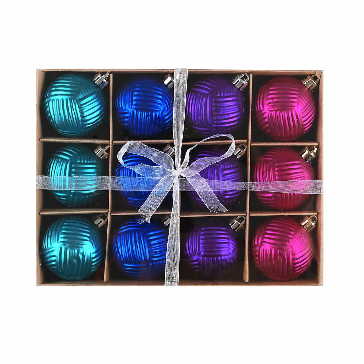 Karaca Home New Year Kleurrijke Kerstboomdecoratie Set, 12 Stukken, 6 cm - Image 6