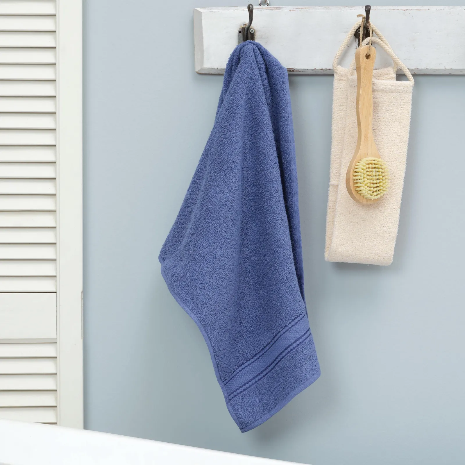 Karaca Home Daily Soft, 100% katoenen handdoek 50x90 cm, indigo