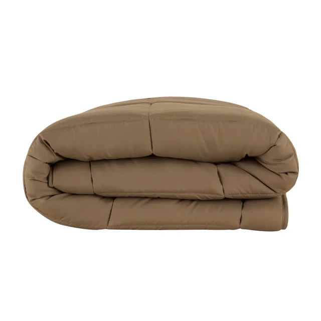 Karaca Home Double Face Dekbedovertrek, 200x200 cm, Beige-Mokka - Image 4