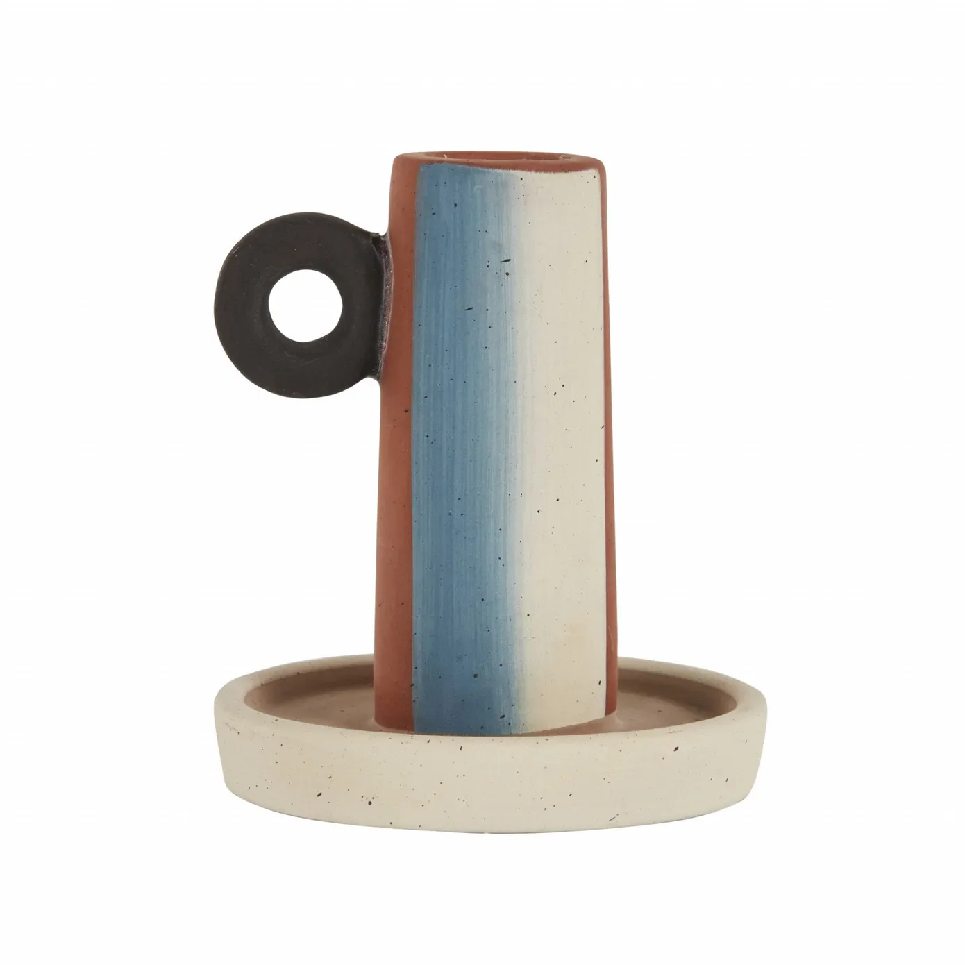 Karaca Home, eenvoudige kandelaar, 9,6 cm, blauw