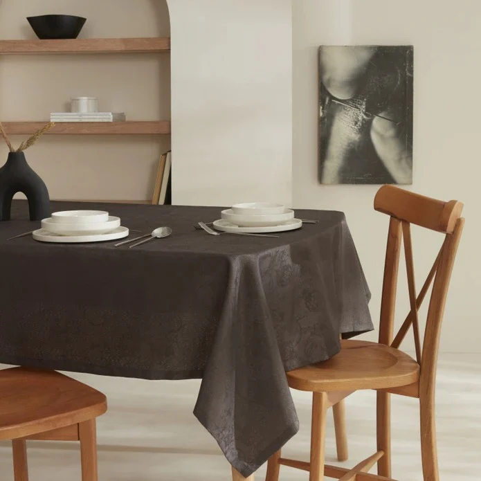 Karaca Home Elizabeth Tafelkleed Antraciet, 140 x 200 cm - Image 2