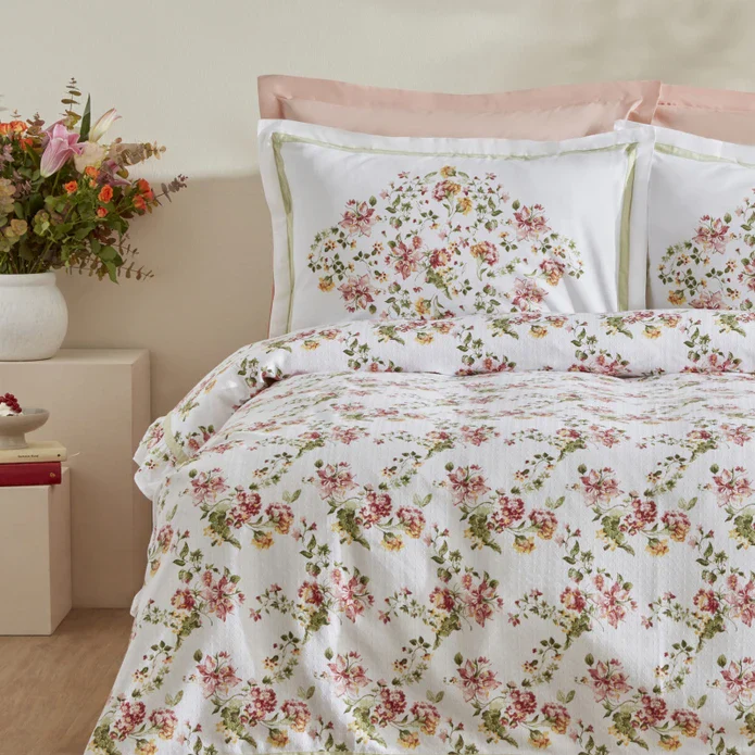 Karaca Home Emilie 100% Katoenen Double Dekbed Set Roze - Image 6