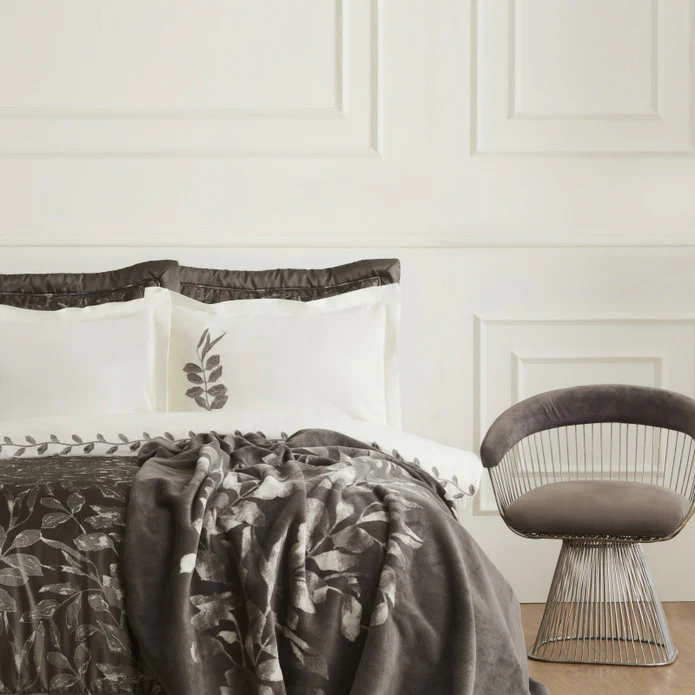 Karaca Home Gardenia 8-delige Bruidssset Antraciet - Image 2
