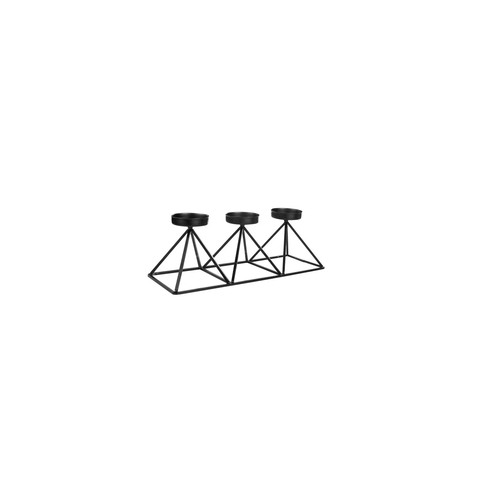 Karaca Home Geometry Kaarshouder, 3-Delig, 36x13cm, Zwart - Image 5