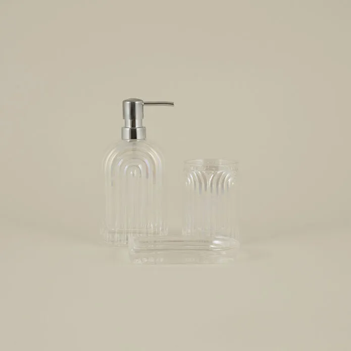 Karaca Home Gleam 3-delige Badkamer Accessoireset Glanzend - Image 2
