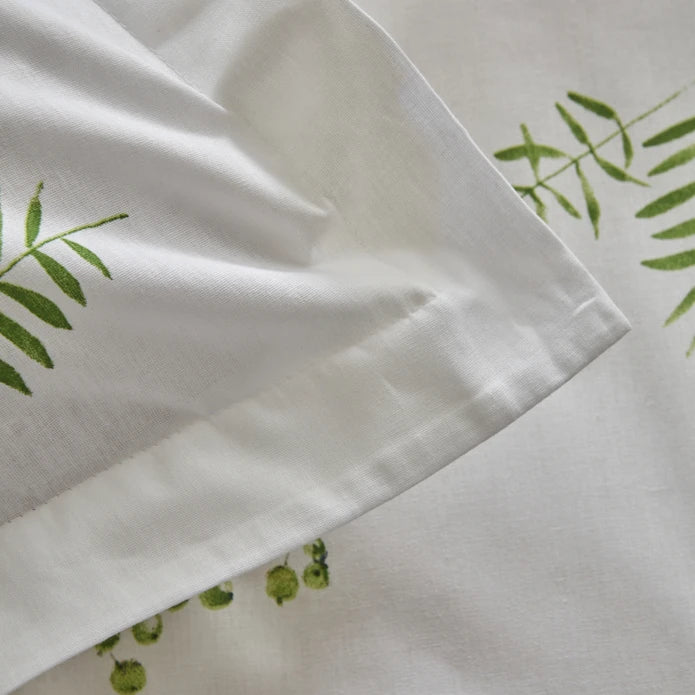 Karaca Home Herbal 100% Katoenen Tweepersoons Dekenhoes Set met Cadeau Wit - Image 8