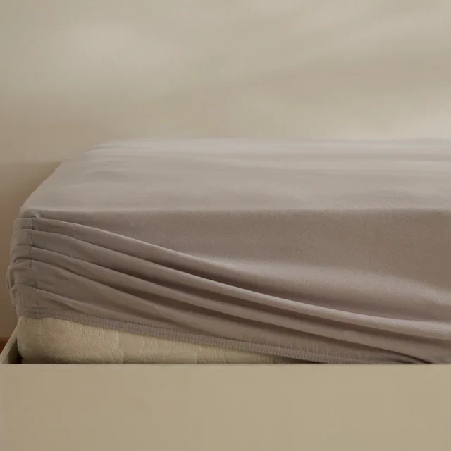 Karaca Home Jersey Hoeslaken, 120x200+30 cm, Grijs - Image 3