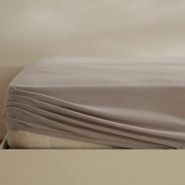 Karaca Home Jersey Hoeslaken, 200x200+30 cm, Grijs