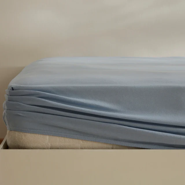 Karaca Home Jersey Hoeslaken, 200x200+30cm, Blauw - Image 3